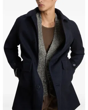 Woolrich ヘリンボーン ウールコート - サムネイル3