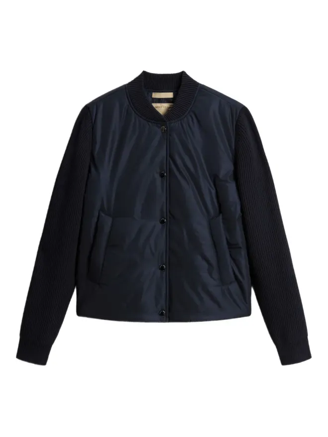 Woolrich Woolrich ウールリッチ キルテッドニットスリーブ ボンバージャケット - ブルーの商品画像