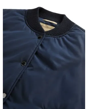 Woolrich ウールリッチ キルテッドニットスリーブ ボンバージャケット - ブルー - サムネイル5