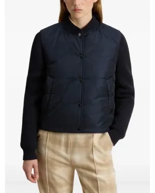 Woolrich ウールリッチ キルテッドニットスリーブ ボンバージャケット - ブルー - サムネイル3