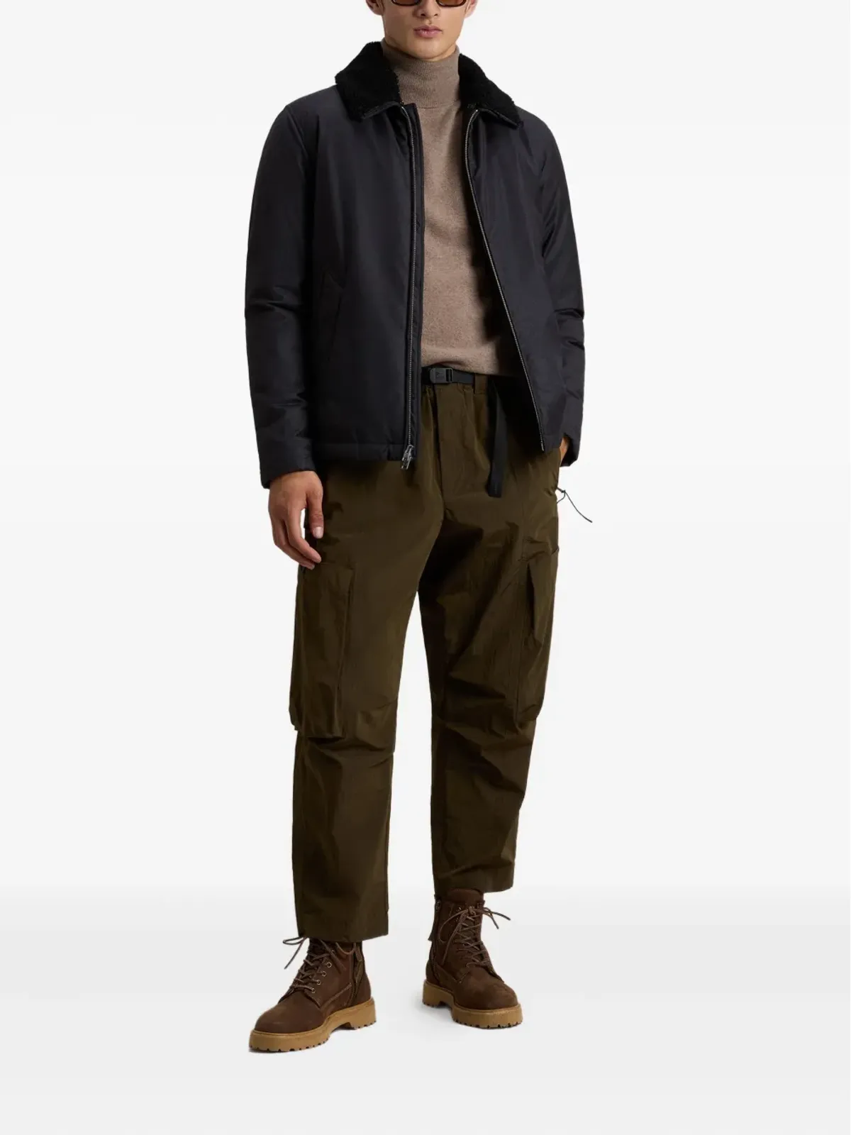 Woolrich シェルパカラー パディッドジャケット - 画像2