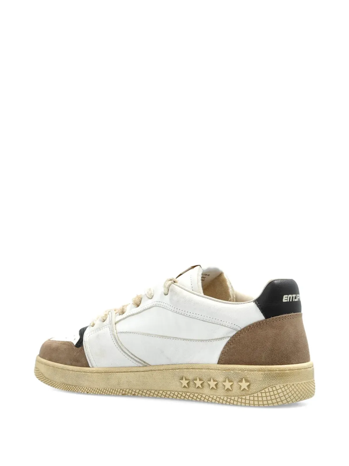 Enterprise Japan Egg Rocket embellished leather sneakers - 画像4