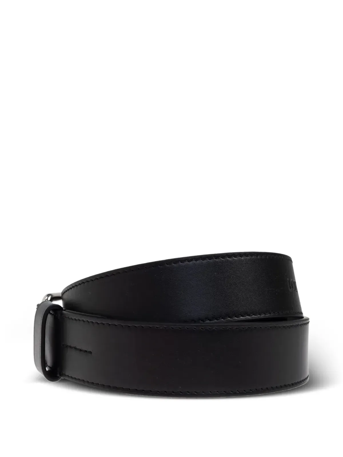 LOEWE レザー スクエアバックルベルト - 画像2