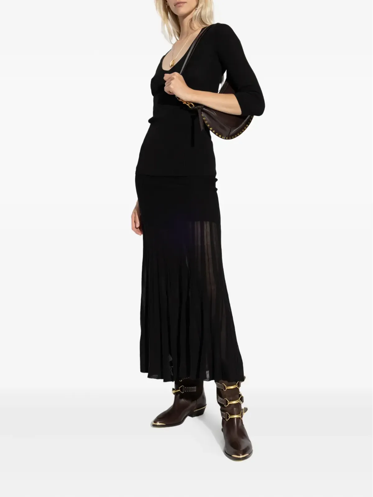 ISABEL MARANT リブ編みVネックトップス - 画像2