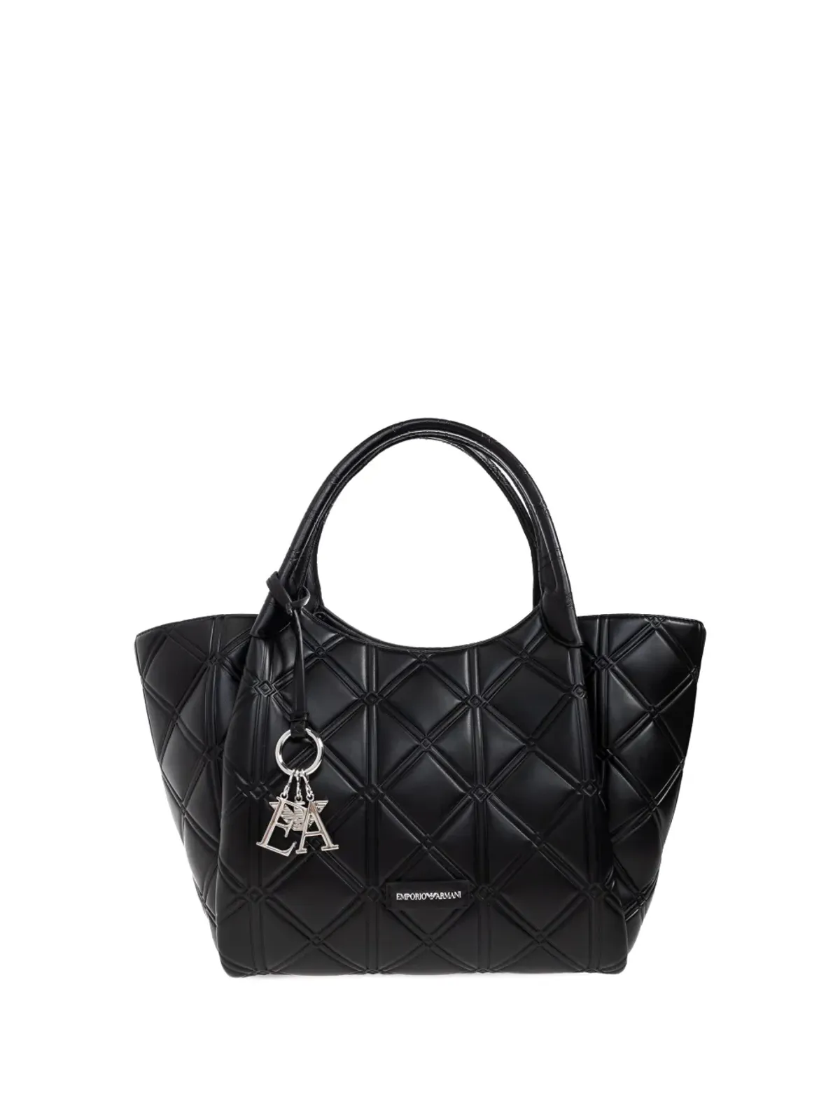 Emporio Armani キルテッド ロゴディテール トートバッグ - 画像1