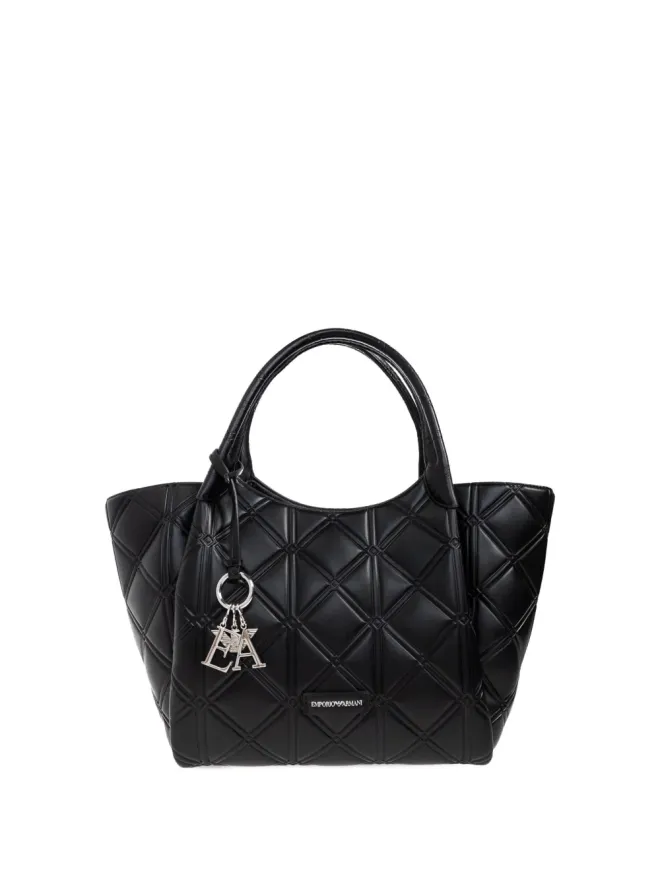 Emporio Armani Emporio Armani キルテッド ロゴディテール トートバッグの商品画像