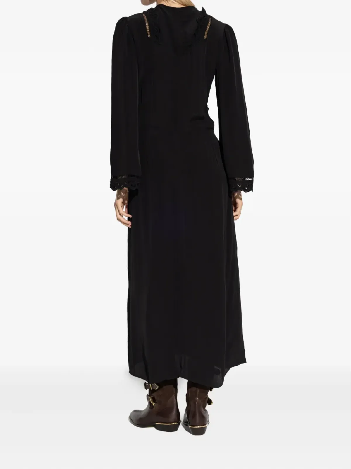 ISABEL MARANT レーストリム ボタンフロント ドレス - 画像3