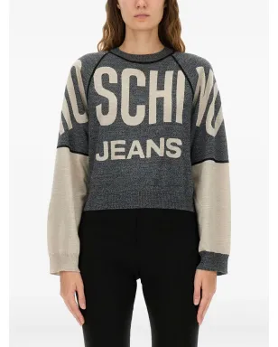 MOSCHINO JEANS ロゴカラー・ブロックトップ - グレー - サムネイル1