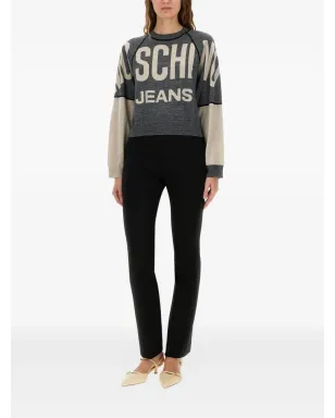 MOSCHINO JEANS ロゴカラー・ブロックトップ - グレー - サムネイル2