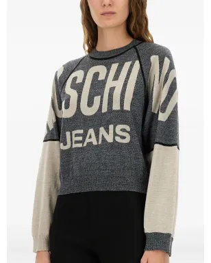 MOSCHINO JEANS ロゴカラー・ブロックトップ - グレー - サムネイル4