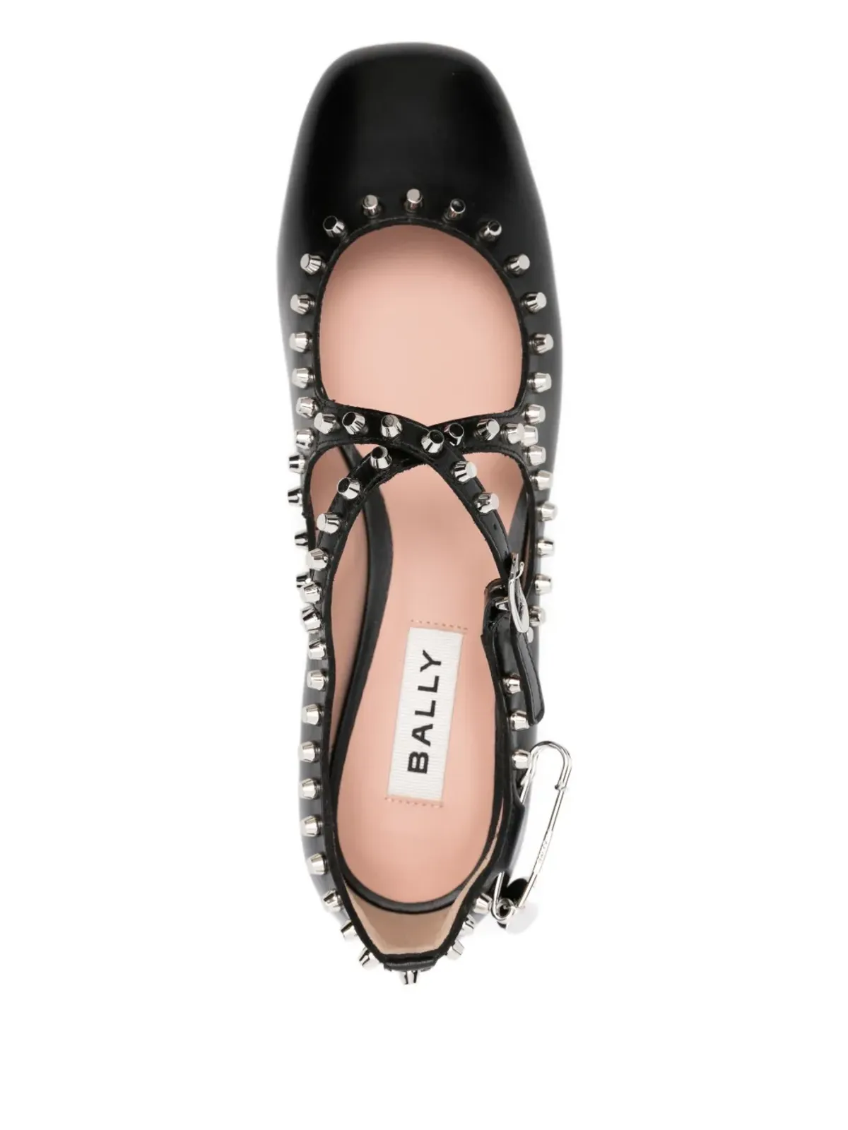 Bally Ballyrina スタッズ付きバックルフラットシューズ - 画像4