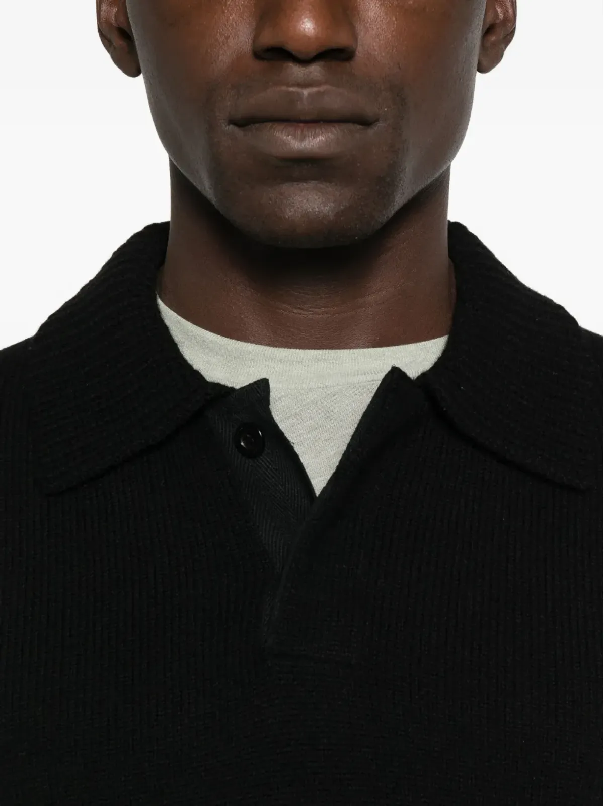 sacai ポロネック ウールセーター - 画像5