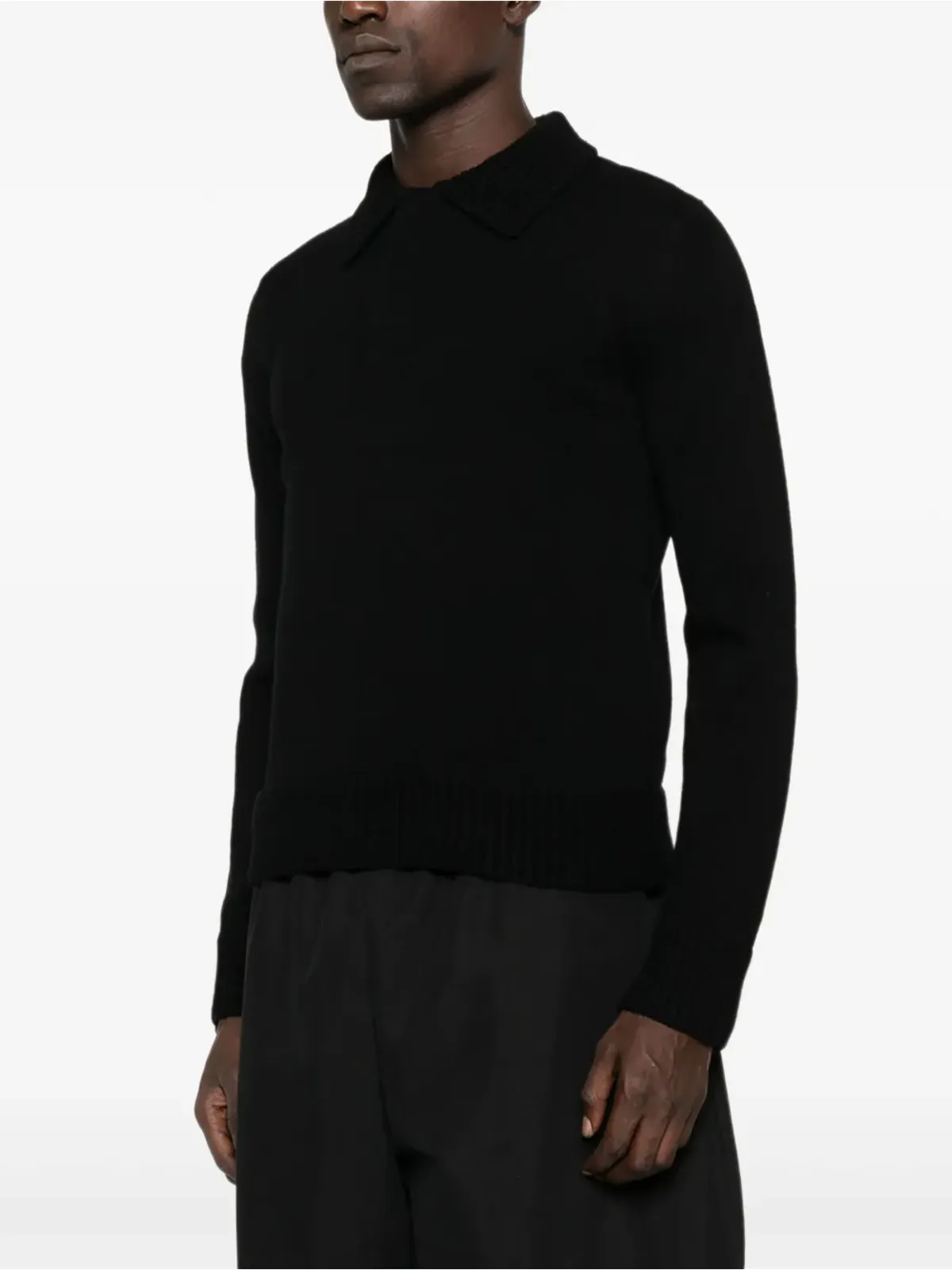 sacai ポロネック ウールセーター - 画像3