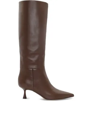 Gianvito Rossi ジョイス レザー ポインテッドトゥ ニーハイブーツ - サムネイル1