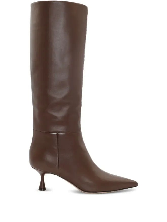 Gianvito Rossi Gianvito Rossi ジョイス レザー ポインテッドトゥ ニーハイブーツの商品画像