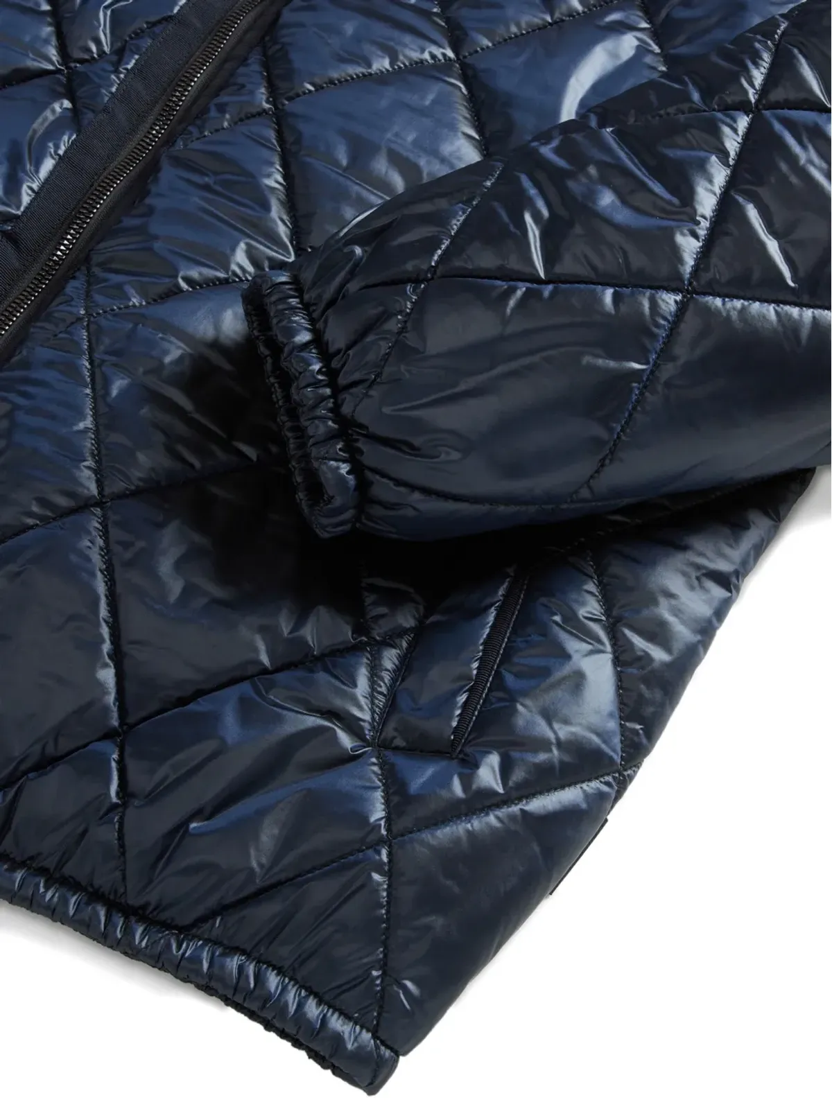 Woolrich ダイヤモンドキルティング ジップフロント ジャケット - 画像5