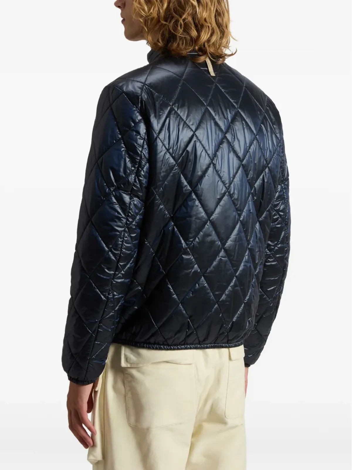 Woolrich ダイヤモンドキルティング ジップフロント ジャケット - 画像4