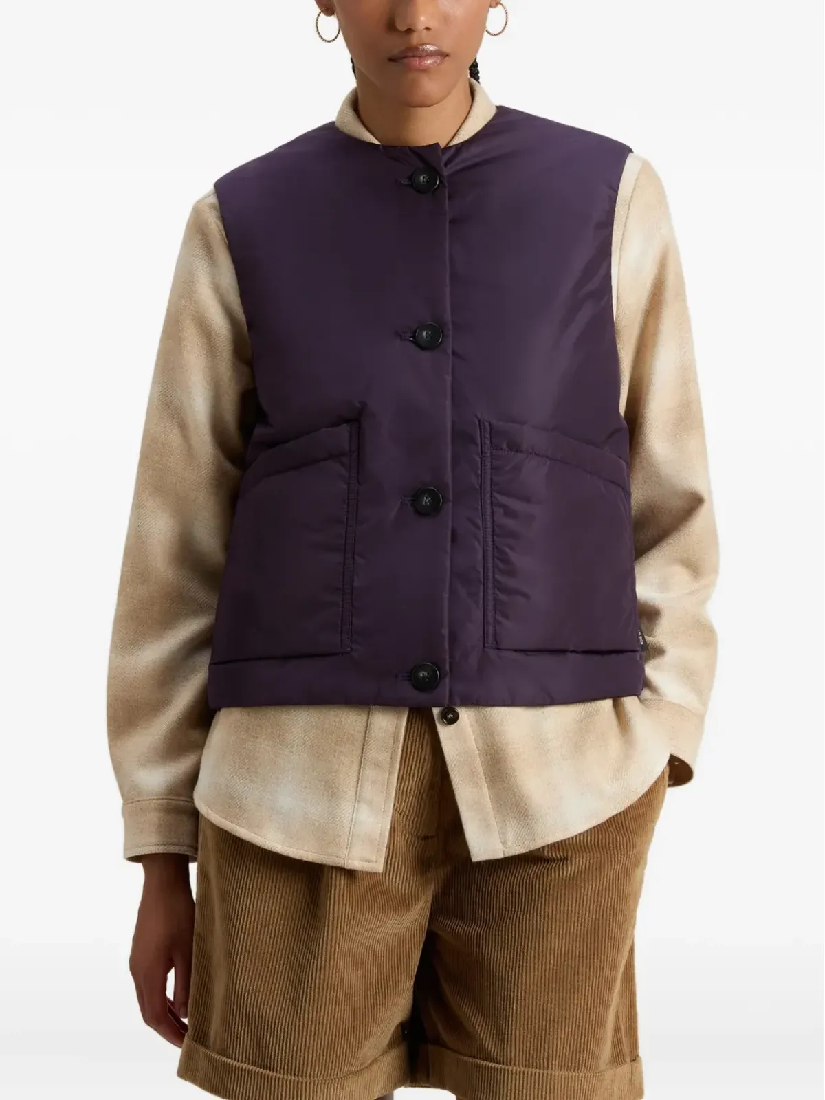Woolrich ボタン留め付きキルティングベスト - 画像3