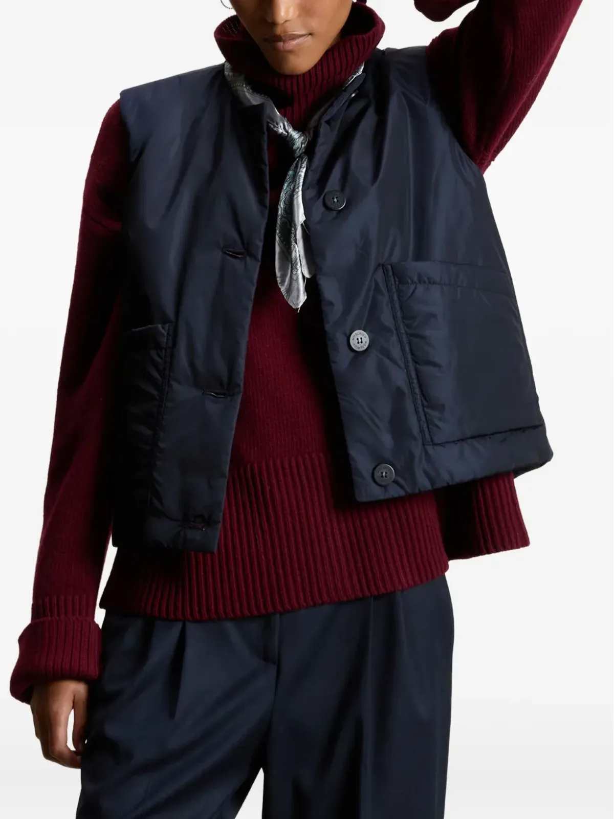 Woolrich ボタン留めジレ - ブルー - 画像3