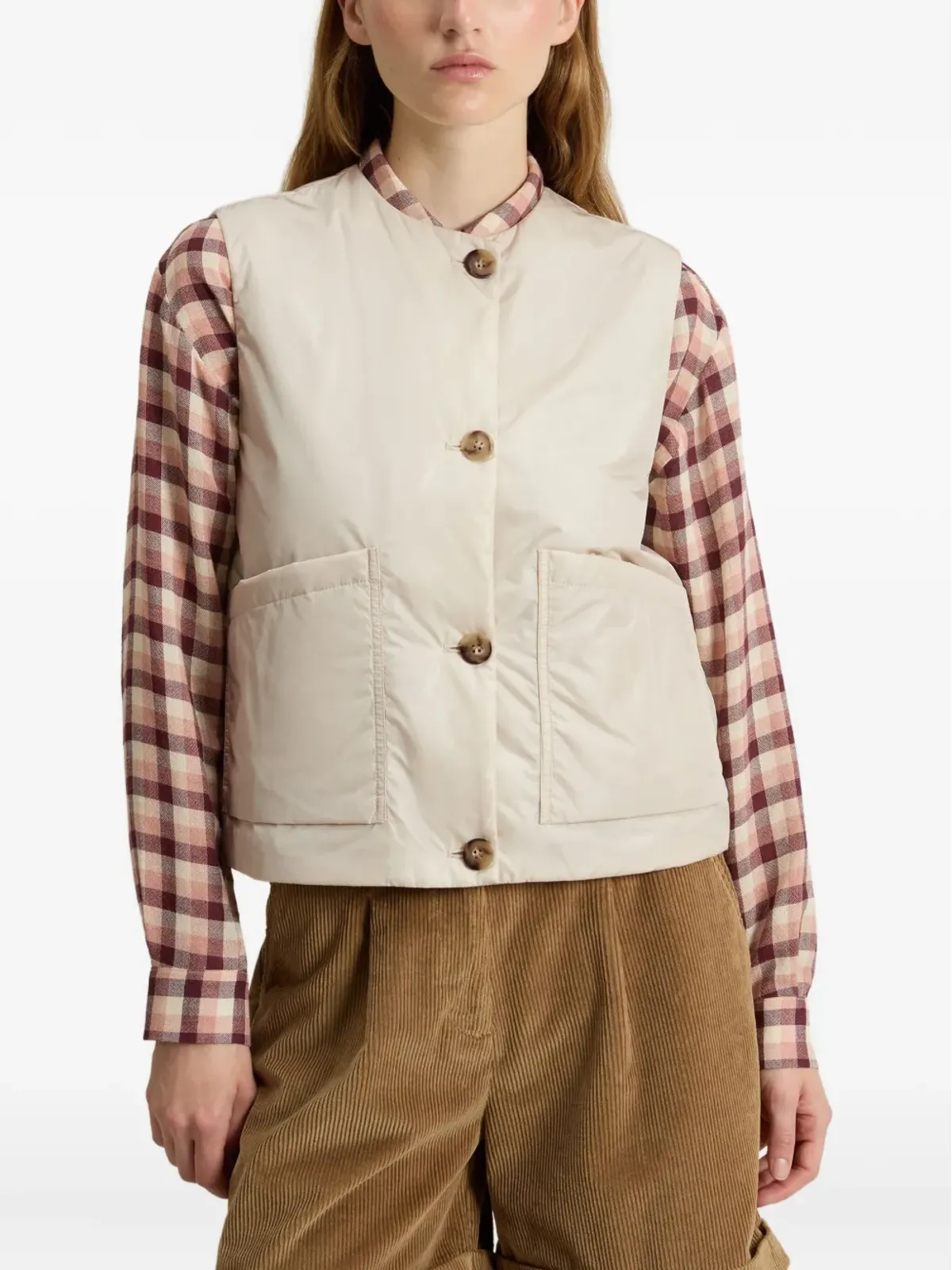 Woolrich ボタン留めポケットベスト - 画像3