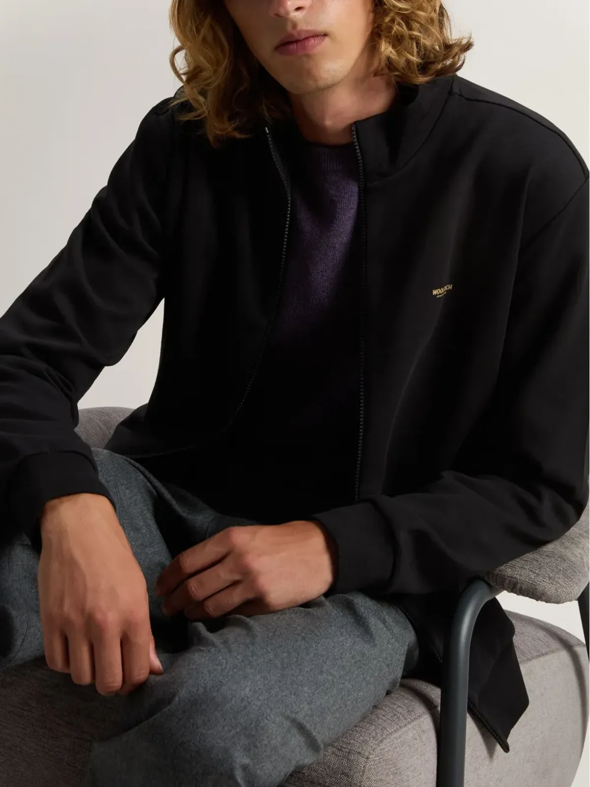 Woolrich ロゴディテール ジップアップ トラックトップ - 画像5