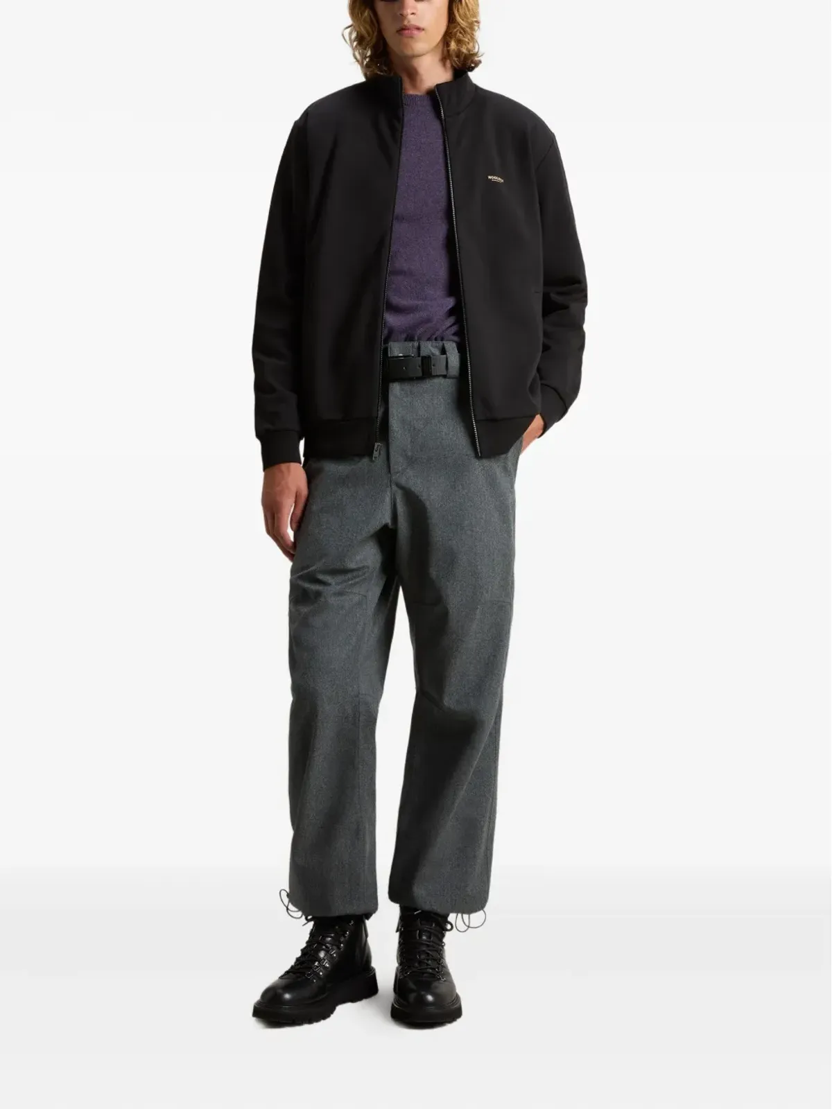 Woolrich ロゴディテール ジップアップ トラックトップ - 画像2