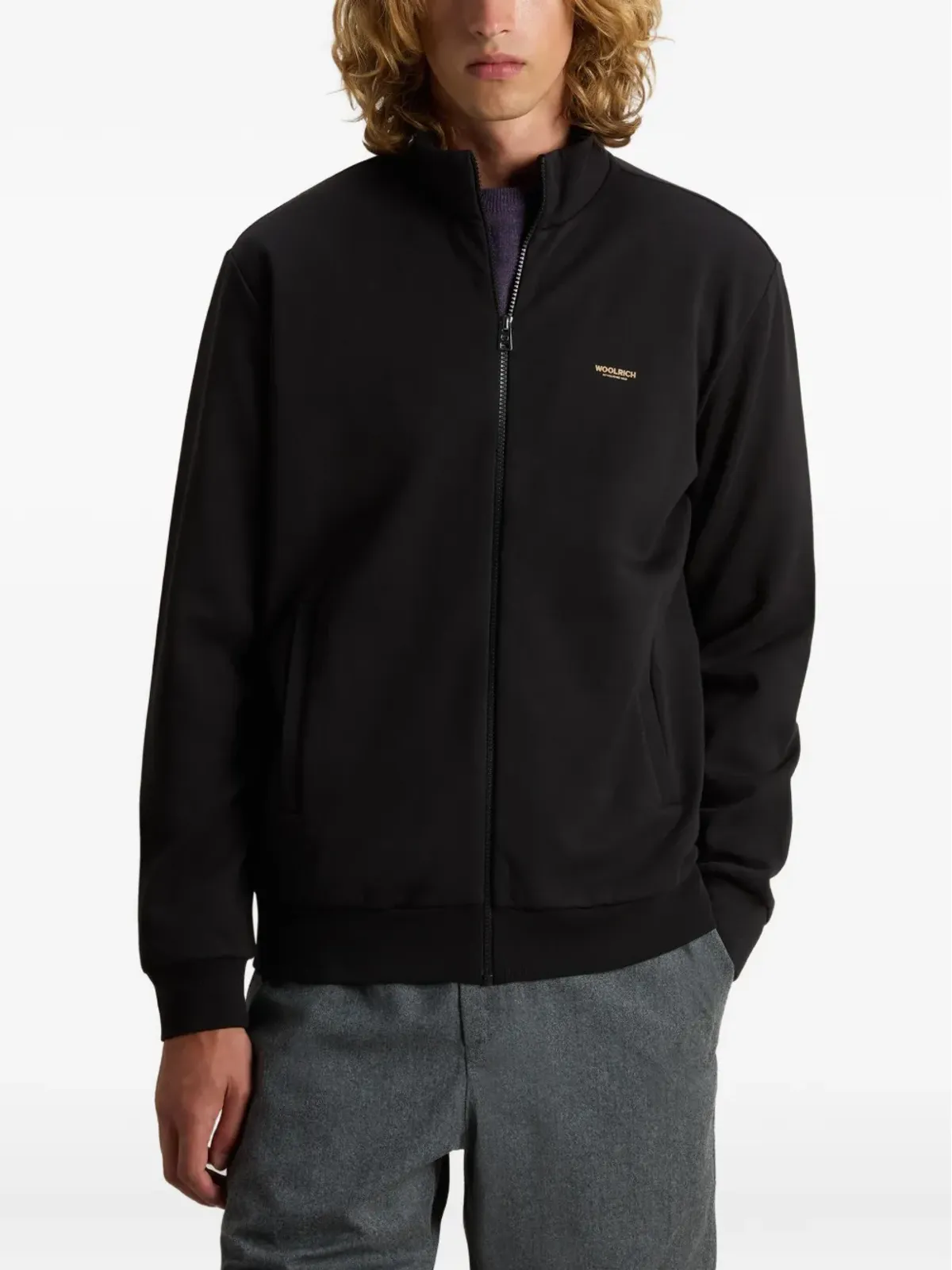 Woolrich ロゴディテール ジップアップ トラックトップ - 画像3