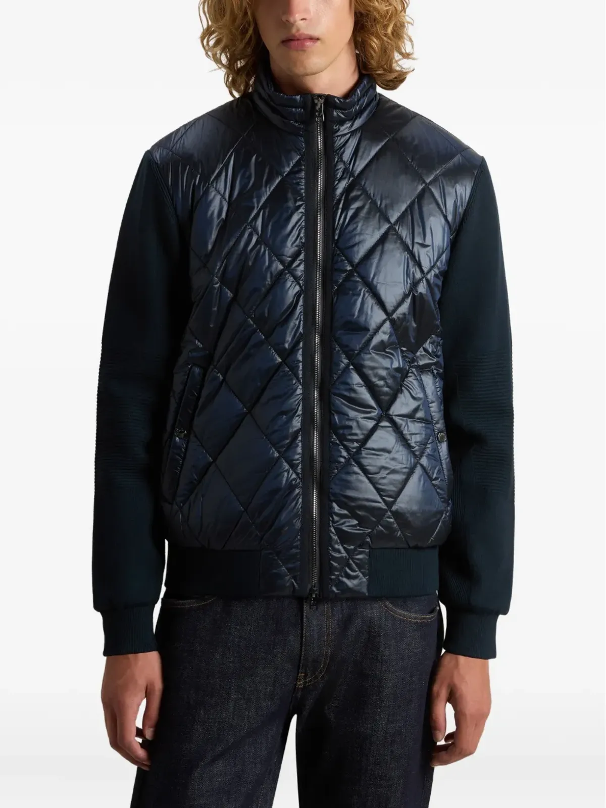 Woolrich キルトニットパネルジャケット - 画像3