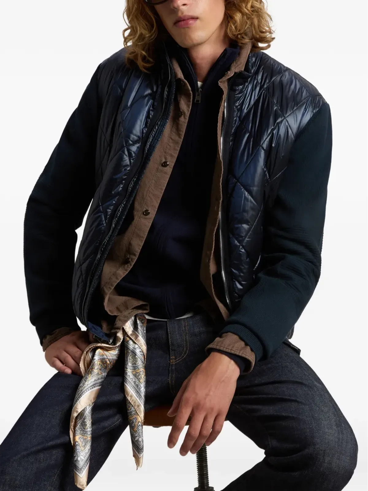 Woolrich キルトニットパネルジャケット - 画像4