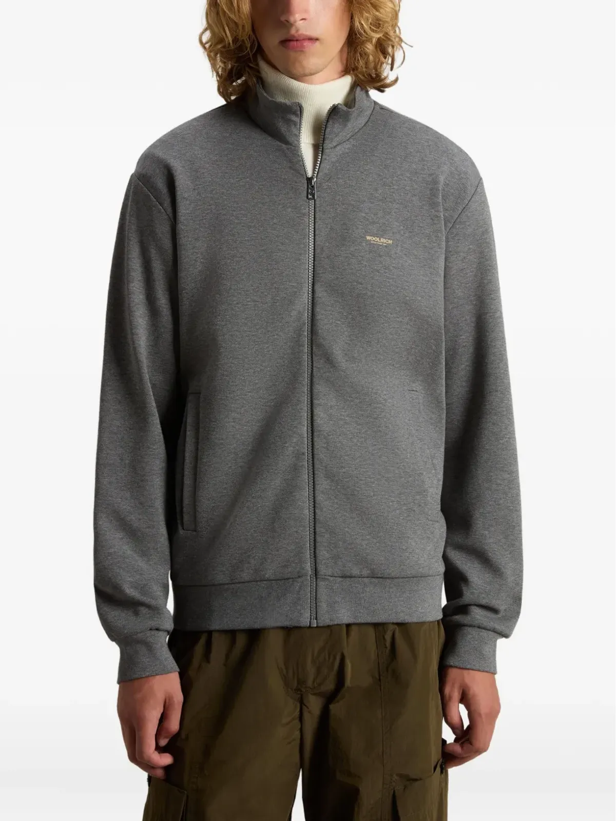 Woolrich ロゴディテール トラックトップ - 画像3