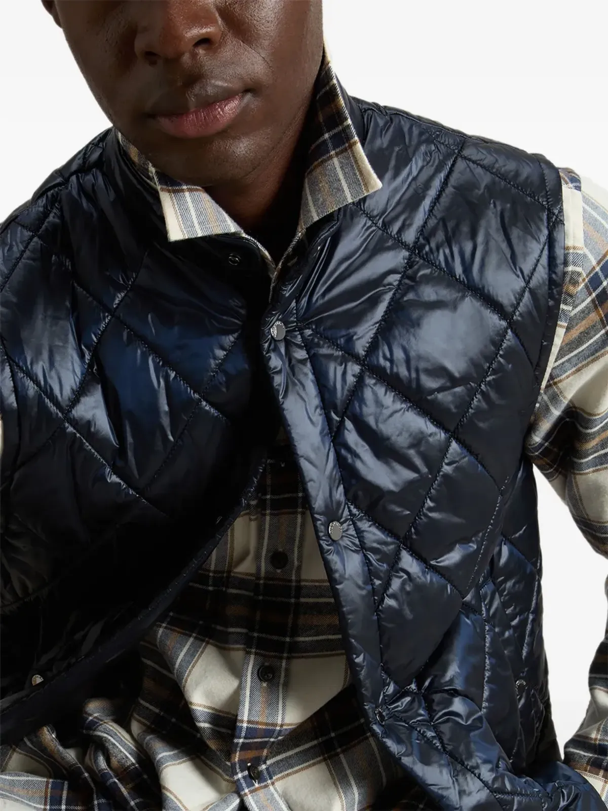 Woolrich ダイヤモンドキルティング ベスト - 画像5