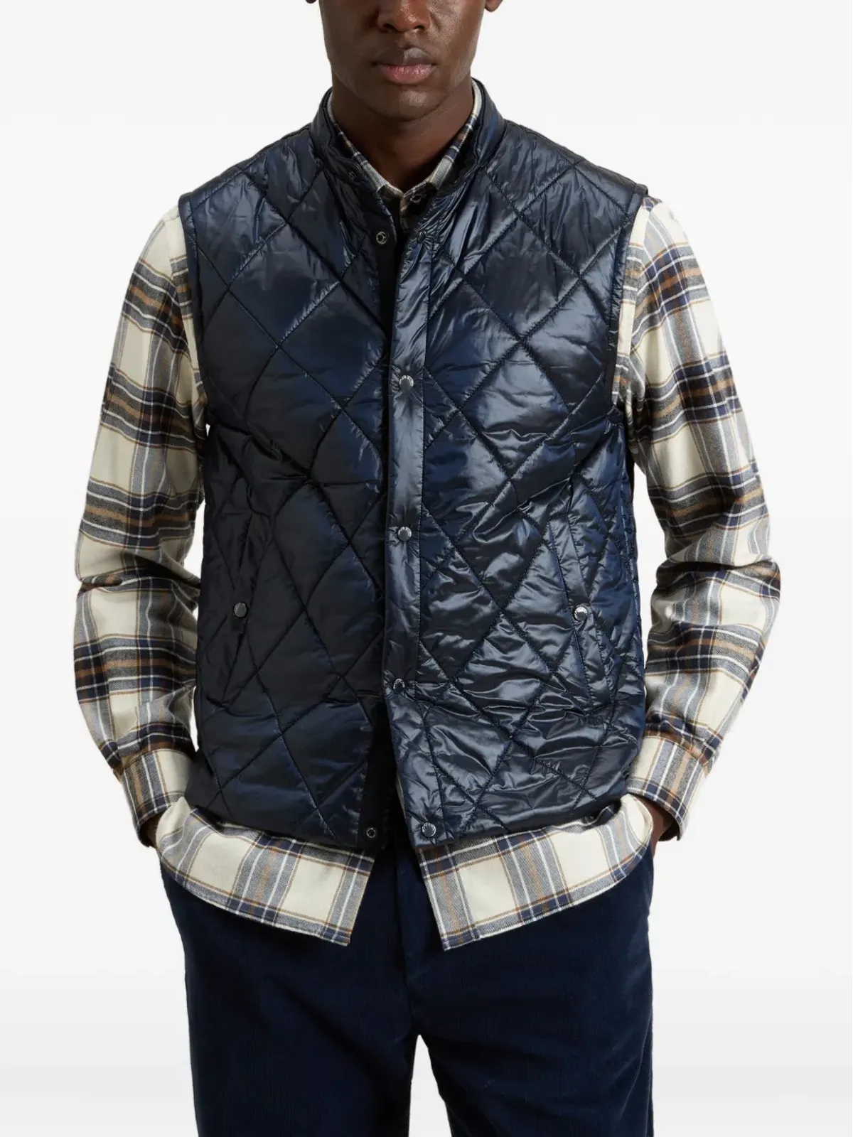 Woolrich ダイヤモンドキルティング ベスト - 画像3