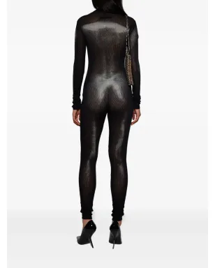 Jean Paul Gaultier アシンメトリックカラー メッシュ ジャンプスーツ - サムネイル4