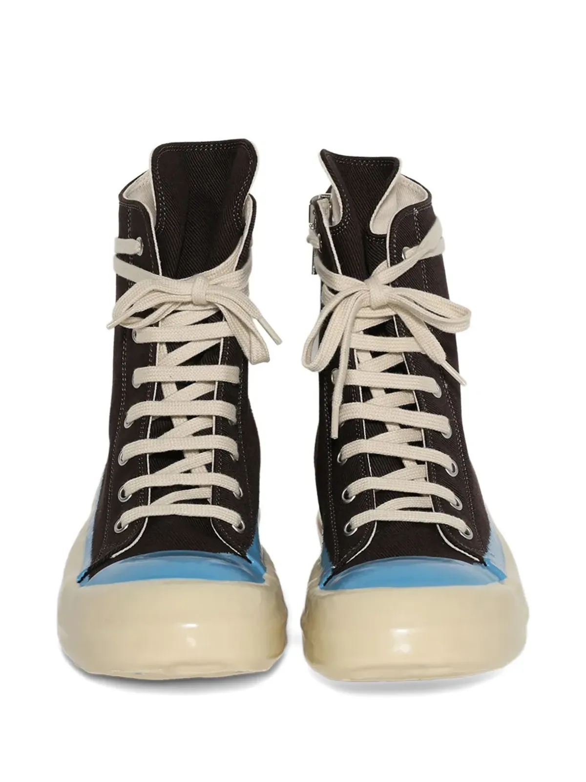 Rick Owens DRKSHDW デニム ハイトップスニーカー - 画像2