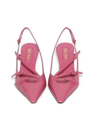 Miu Miu スリングバック ポインテッドトゥ サンダル - サムネイル3
