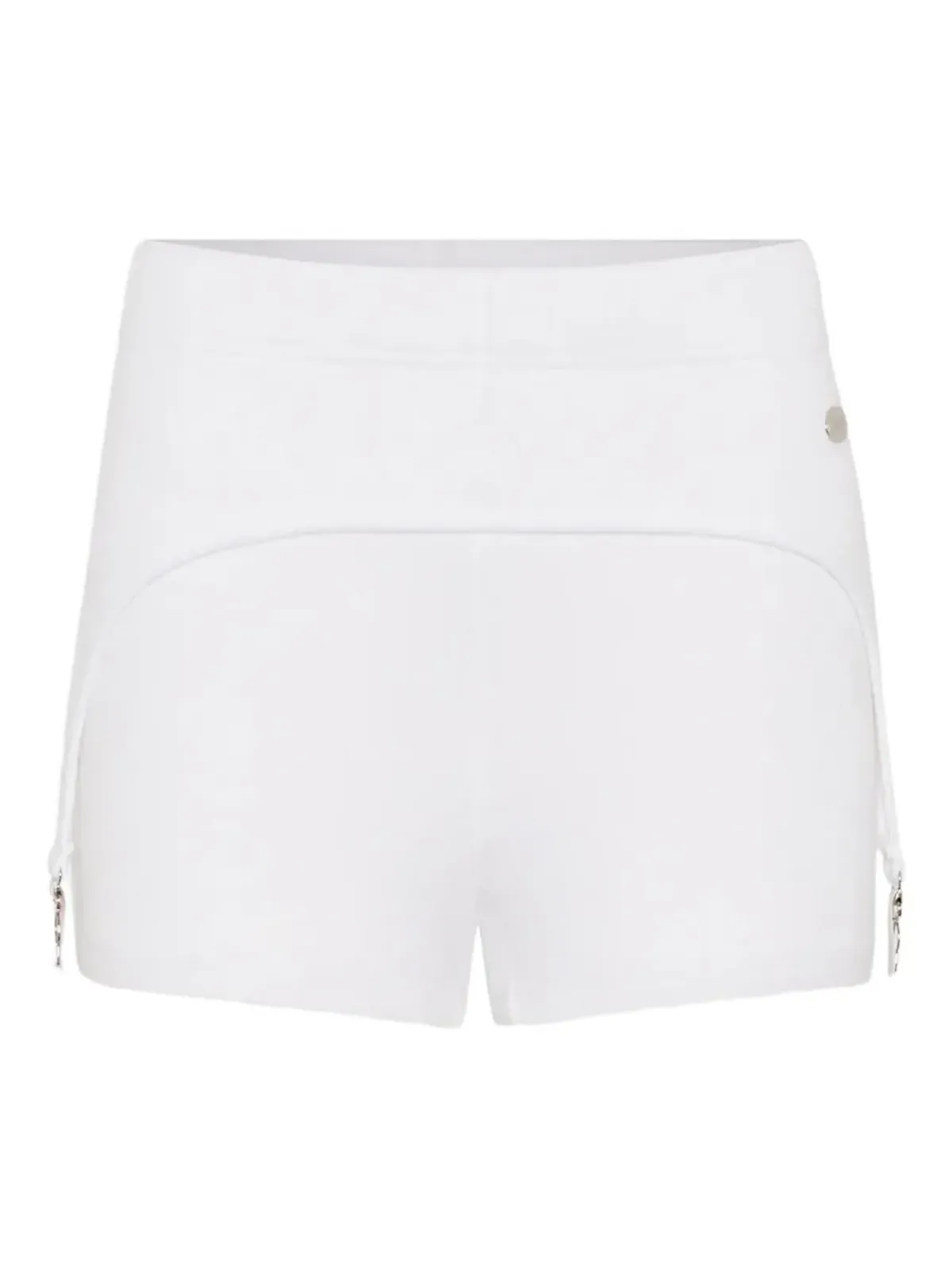 Jean Paul Gaultier リブ編みガーターコットンショーツ - White - 画像1