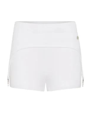 Jean Paul Gaultier リブ編みガーターコットンショーツ - White - サムネイル1