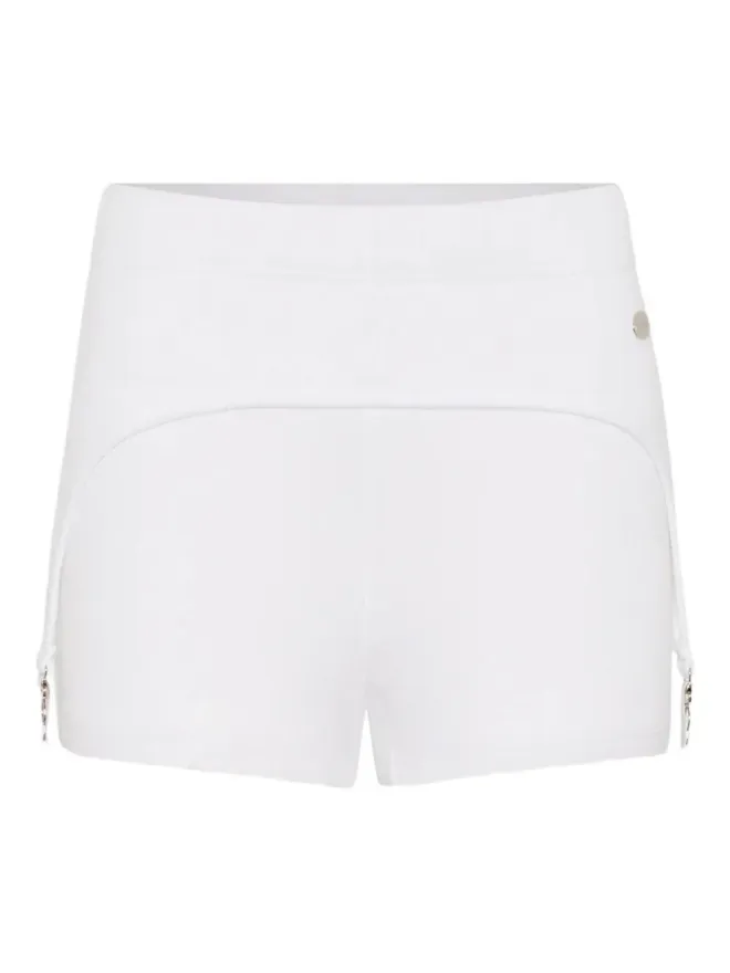 Jean Paul Gaultier Jean Paul Gaultier リブ編みガーターコットンショーツ - Whiteの商品画像