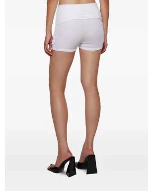 Jean Paul Gaultier リブ編みガーターコットンショーツ - White - サムネイル5