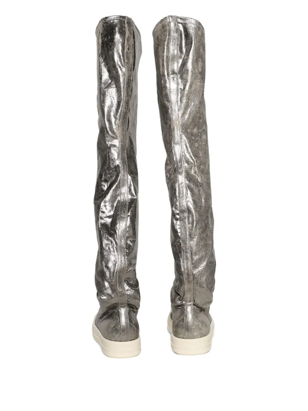 Rick Owens DRKSHDW ラウンドトゥブーツ - シルバー - 画像2