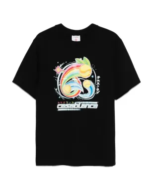 Casablanca rainbow-print T-shirt - Black - サムネイル1