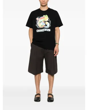 Casablanca rainbow-print T-shirt - Black - サムネイル2