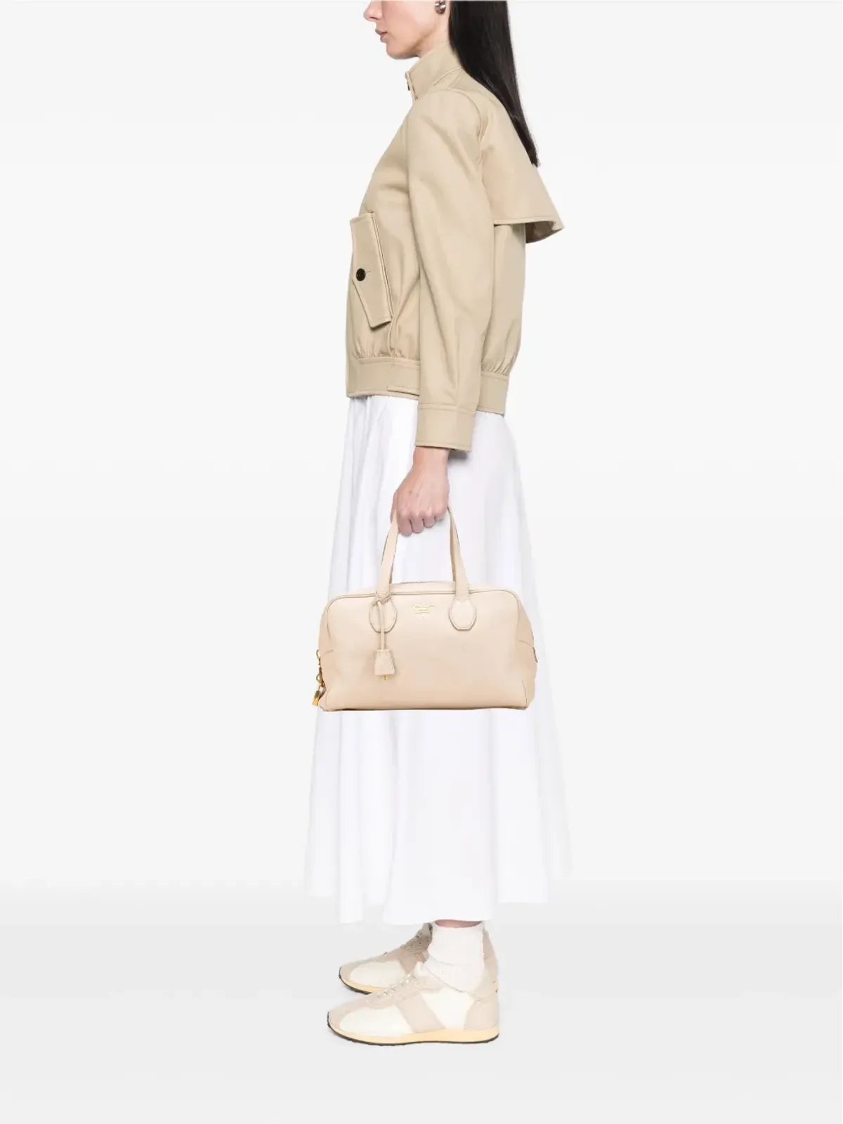 Prada ビンテージ Vitello Daino ショルダーバッグ - 画像2
