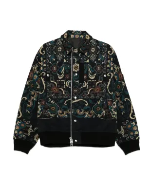 sacai ペイズリープリント ジップフロント ジャケット - サムネイル1