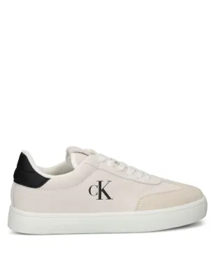 Calvin Klein Jeans ホワイトのレースアップスエードスニーカー - サムネイル1