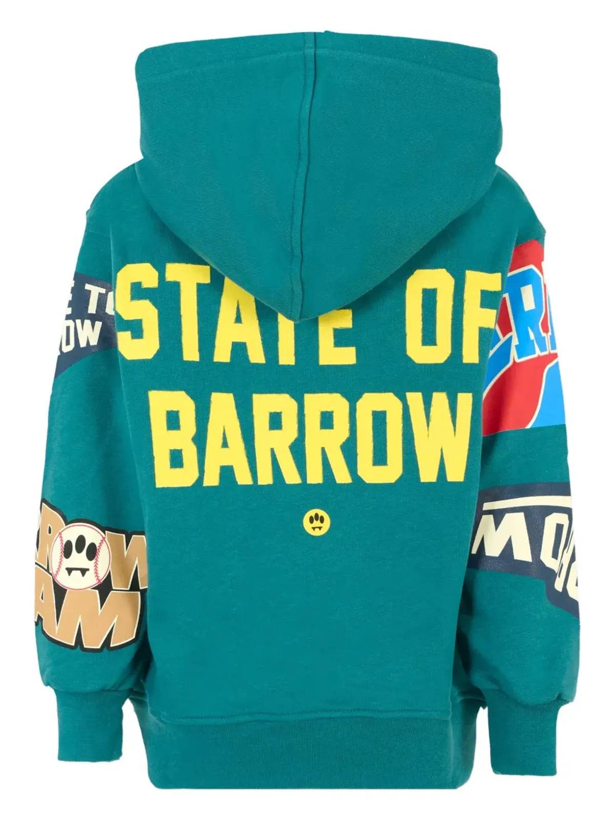 Barrow kids 全身グラフィックプリントのフーディー - グリーン - 画像2