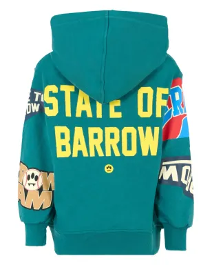 Barrow kids 全身グラフィックプリントのフーディー - グリーン - サムネイル2