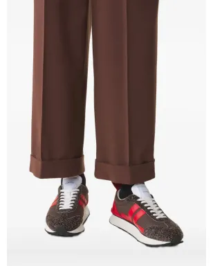 Lanvin Bumpr striped sneakers - Brown - サムネイル5