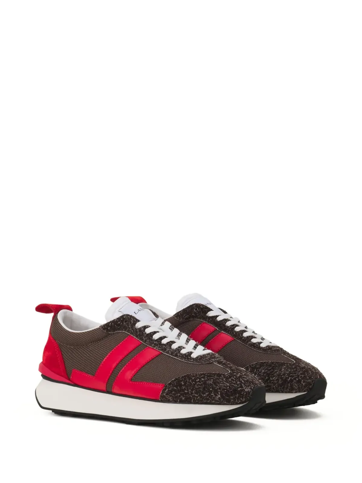 Lanvin Bumpr striped sneakers - Brown - 画像2