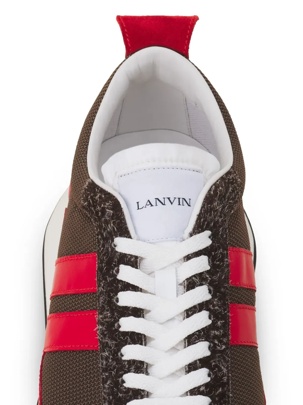 Lanvin Bumpr striped sneakers - Brown - 画像4